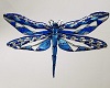 Blue Dragonfly wall deco