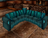 {B} Teal Couch