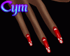 Cym Red Nails