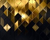 7 Black/Gold Abstract M