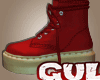 Santa red boots