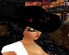 Blk Cowgirl Hat/red