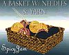 A Knitting Basket w/yarn