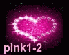 Pink Glitter Heart Light
