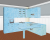 Lite blue kitchen