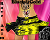 Black&Gold Rave skirt