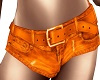 Hot Denim Orange Shorts