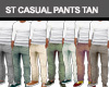 ST CASUAL PANTS TAN