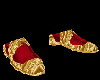 Gold & Wine Color Shoe