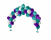 Purple/Teal ballon arch