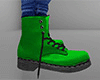 Green Combat Boots / Work Boots 2 (M)