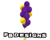PB Purple Gold Balloons