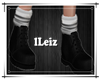 L| Black Boots with Sock