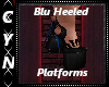 Blu Heeled Platforms