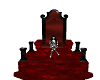 Red throne with poses