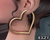 Heart Earrings Gold <
