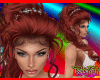 HAIR WEDDING TIARA RED