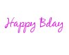 ML~Purple Happy Birthday