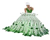 *Ney* Green Rose Gown