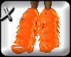 ! Orange liquid boots