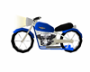 moto cross azul