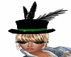 Black feather hat