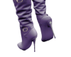 Long Leather Boots PUR