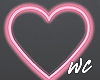 Pink Neon Heart Sign