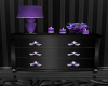 Black Purple Dresser