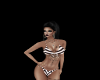 Black and white swimsuit