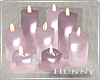 H. Pink Wedding Candles
