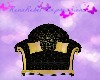 Classy Blk & Gold Chair