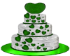 Green Hearts Cake