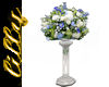 Flower arrangement blue