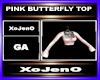 PINK BUTTERFLY TOP