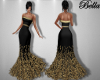^B^ Gold Feather Gown