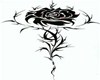 tribal rose back tat