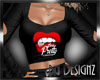 [BGD]Open Sleeves Top-Bl