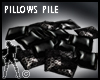 ~ Black pillows Pile