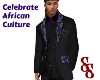 Formal purple Ankara SKN