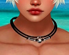 Leather-Metal NeckBand~M