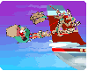 Santa catching a ride