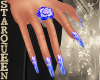 Blue Ring & nails