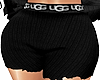 cozy blk ug shorts 1/2