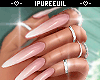 !! French Nails + Rings
