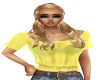 YELLOW SILK TEE