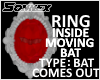 VAMPIRE RING with bat