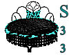 S33 Black/Teal Puppy Bed