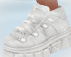 White Goth Boots M