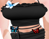 black dress butterflies